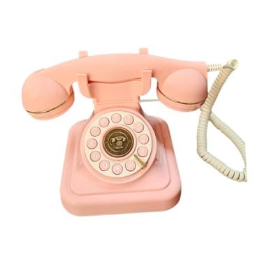 Imagem de Badiman Livro de Visitas com áudio, Gravador de Voz, Telefone Antigo, Design Antigo, Telefone Fixo, áudio, Livro de Assinaturas para Festa de Aposentadoria, Rosa
