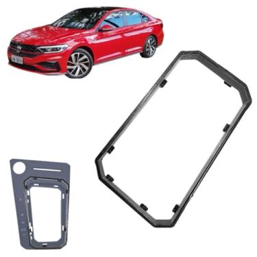 Imagem de Moldura Aro Base Console Câmbio Automático Compatível Com Jetta Comfortline GLI TSI 2015 2016 2017 2018 2019 2020 2021