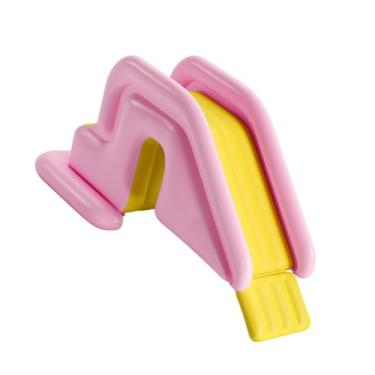 Imagem de Generic Acessório inflável para toboágua infantil em PVC, versátil e prático, com bomba de pé, resistente e ideal para playground no quintal, Rosa