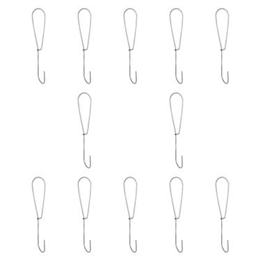 Imagem de Colaxi 12x Ganchos para fazer moldes de costura, ganchos de papel, modelos de artesanato em ferro, cabide para design de roupas, padrão doméstico, gancho, 220 Mm X 44 Mm