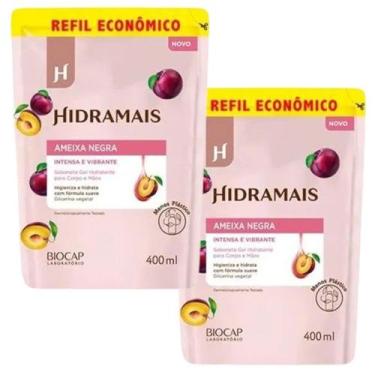 Imagem de Kit 2 Refil Sabonete Gel Ameixa Negra 400ml Hidramais