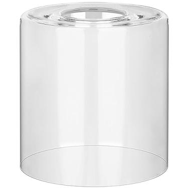Imagem de Pacote com 1 cilindro de vidro transparente, abajur de substituição de abajur de vidro para luminária pendente, luminária de chão, luminária de mesa, arandelas de parede e luminárias de banheiro