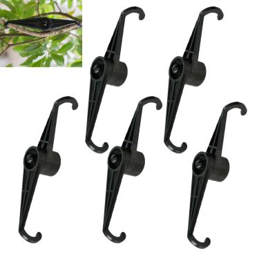 Imagem de UtySty Pacote com 5, dobrador de plantas, 360 graus, ângulo de baixo estresse, ajustável, clipes de treinamento de plantas LST universais, extrator de galhos de árvores frutíferas, extrator de galhos