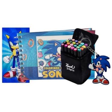 Imagem de Livro Boob Goods Sonic 24 Canetinhas E Acessórios - Rgbrands