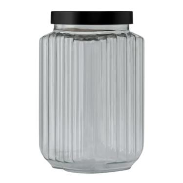 Imagem de Pote Premium Fileto 2,5 Litros Plástico Cozinha Porta Mantimentos Organizador Multiuso Doce Biscoito (Fumê)