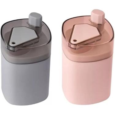 Imagem de Kit 3 Peças Paliteiro Automático Multicolorido para Mesa, Moderno e Prático