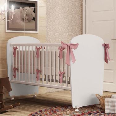 Imagem de Berço Baby com Rodízios Branco - Percasa