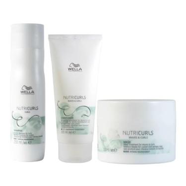 Imagem de KIT WELLA PRO NUTRICURLS SH250+CD200+MÁSC150