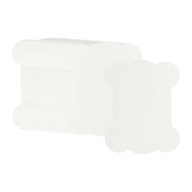 Imagem de Fenteer 100 peças de bobinas de fio dental, suporte para linha, enrolador de agulha, organizador de cordas, suprimentos de armazenamento de costura, carretel, Branco