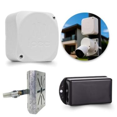 Imagem de Suporte De Câmera Cftv Fonte 1a Chaveada Caixa Organizadora - Ipec, Br