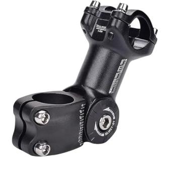 Imagem de OSAGIE Haste de bicicleta, haste de liga de alumínio MTB, haste de mountain bike para guidão de bicicleta de 28,6 mm (1-1/20.3 cm), bicicleta de estrada, MTB, BMX, ciclismo (± 0 ~ 60° 25,4 x 110 mm)