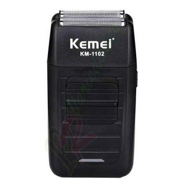Imagem de Barbeador Masculino Shaver Km1102 C/ Carregador 2 Laminas - kemei