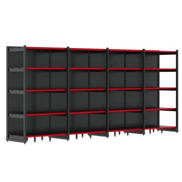 Imagem de Rack Gôndola Parede 1 Inicial 3 Continuações 2,00m 5 Níveis 4560kg Fit Amapá