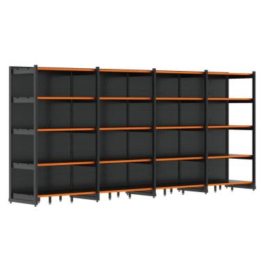 Imagem de Rack Gôndola Parede 1 Inicial 3 Continuações 2,00m 5 Níveis 4560kg Fit Amapá