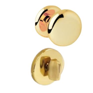 Imagem de Fechadura WC 603 OURO  Roseta 304 ST 55 La Fonte