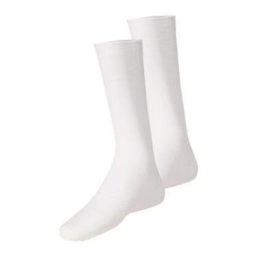 Imagem de Kit com 2 Pares de Meias Social Meianyl 6002-001 - LUPO, Branco