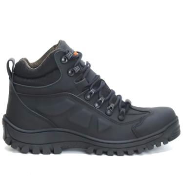 Imagem de Bota Adventure Free Jump, Couro Legítimo, Impermeável, Palmilha Anatômica em Gel, Preta (Preto, BR, Adulto, Numérico, 42)