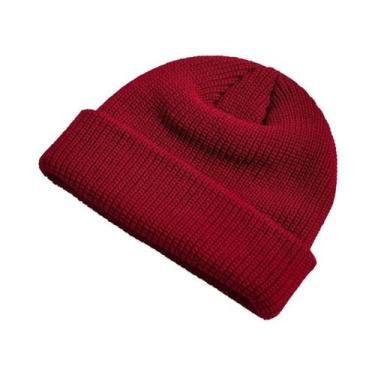Imagem de Gorro De Malha Quente Unissex Para Inverno, Cor Sólida, Meninos, Menin