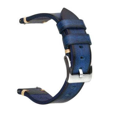 Imagem de Pulseira de relógio Berfine Retro feita à mão em couro vintage de 20 m