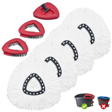 Imagem de Pacote com 7 substitutos Mop Head para o sistema O Cedar Easy Wring - 