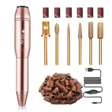 Imagem de Kit de furadeira elétrica Alety Portable para unhas de gel acrílico