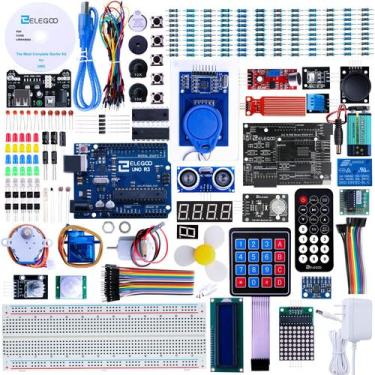 Imagem de Starter Kit ELEGOO atualizado UNO R3 com tutoriais para Arduino