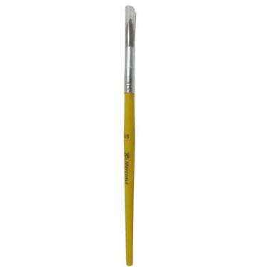 Imagem de Kit 6 Pincel Redondo para Pintura Escolar e Artesanato Nº18 - MERCOSUL