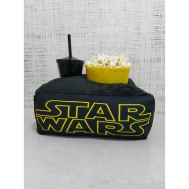 Imagem de Kit cinema - almofada personaliza c/copo + balde de pipoca - THEOVITEX