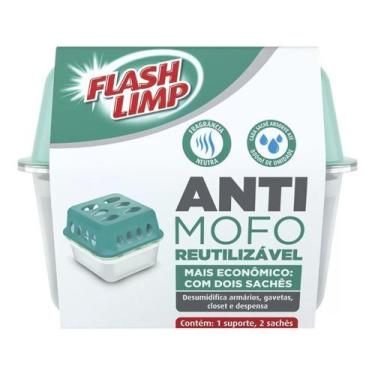 Imagem de Anti mofo reutilizavel com 2 saches de 400g 800g total - Flashlimp