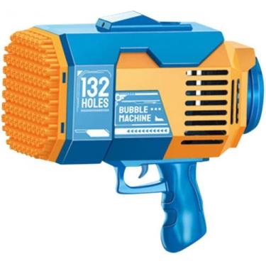 Imagem de Lançador Bolhas Sabão - Luz Led - Booka - 132 Furos ul - Rocket