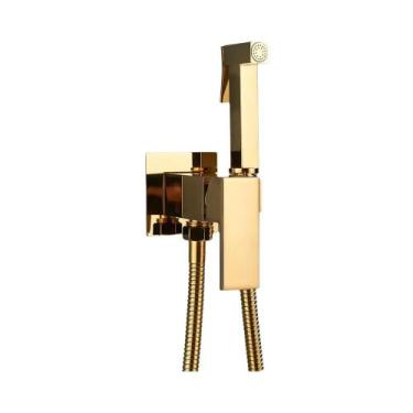 Imagem de Torneira De Bidê De Alta Pressão Em Latão Dourado Preto Cromado Montad