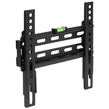 Imagem de Flash Furniture Suporte de parede fixo para TV Flash Mount com nível integrado – Tamanho VESA máximo 200 x 200 mm – Serve para a maioria das TVs de 17 a 106 cm (capacidade de peso 30 kg)