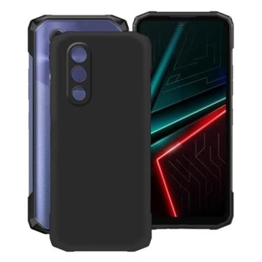 Imagem de HGJTFANY Capa de telefone para Doogee Blade 20 (16.8 cm), TPU à prova de choque, proteção contra quedas de 360° capa de silicone ultra fina para Doogee Blade 20 - preta