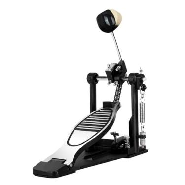 Imagem de YIJU Pedal de bumbo simples com batedor, pedal universal para prática de bateria em estúdio e palco