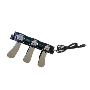 Imagem de menolana 3 acessórios para instrumentos de pedaleira, leve e antiderrapante, substitui pedal de sustain suave e sostenuto para iniciantes em pianos digitais