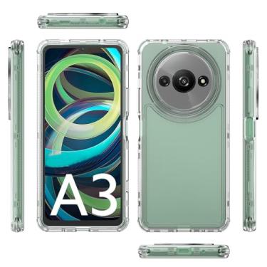 Imagem de Compatível com Xiaomi Redmi A3, capa protetora anti-queda e absorção de choque 3 em 1 compatível com Xiaomi Redmi A3X 24048RN6CG 24048RN6CI capa transparente