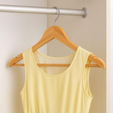 Imagem de Cabide Madeira Verniz Kit 3 Peças Organizador Roupas Casacos Ternos Ca