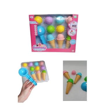 Imagem de Brinquedo Kit Sorveteria Comidinhas Gelateria De Sorvete