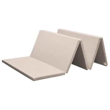 Imagem de KaRaDaStyle Tapete de ginástica tapetes dobráveis elásticos 190,5 cm x 78,7 cm x 3,0 cm exercício treinamento muscular crianças brincam horizontal tapete de barra yoga esportes à prova de som uso doméstico (cinza)