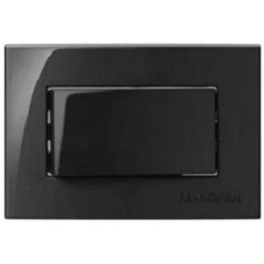 Imagem de 5 Pç Interruptor Simples P/Moveis Mdf Margirius Preto 10A