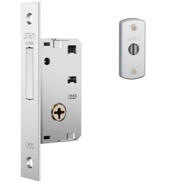 Imagem de Fechadura Auxiliar 1003 Par com Espelho de Inox Polido - 10035 - STAM