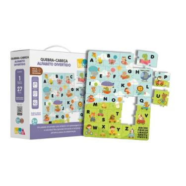 Imagem de Brinquedo Infantil Quebra-Cabeça Alfabeto Divertido Babebi - 7081