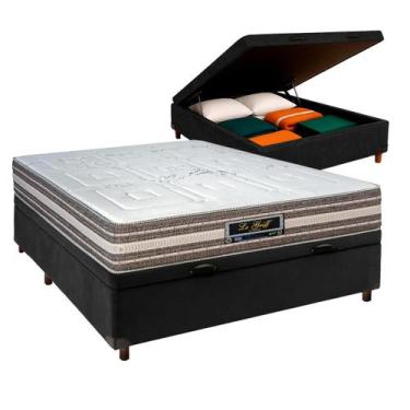 Imagem de Conjunto Cama Box Bau Casal + Colchão Legriff Sankonfort