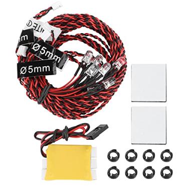 Imagem de Kit de Luzes LED Noturnas para Aeronaves RC, Luzes de Navegação, Fácil de Instalar, Adequado para Helicópteros