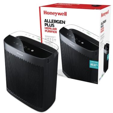 Imagem de Honeywell Purificador de ar HEPA para casa, salas de 2423 m² em 1 hora, monitor de qualidade do ar, modo automático, reduz alérgenos, poeira, pólen, pelos de animais, odores, todos os tipos de fumaça