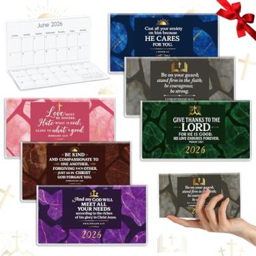 Imagem de ReliThick 6 unidades, calendário de bolso 2026 para bolsa, agenda mensal, caderno, pequeno bolso, calendário, cadernos, presente de agradecimento, presente para mulheres, professores, escola