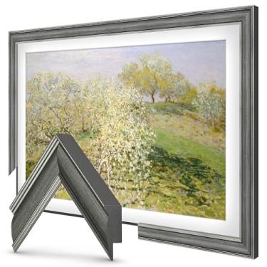 Imagem de Molduras de TV Deco – Moldura fina de ferro industrial compatível apenas com Samsung The Frame TV e Pro (81.3 cm, serve para TV 2021-2025)