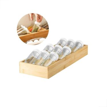 Imagem de Org. de Temperos p/ Gaveta | Transp. e Sust.