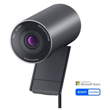 Imagem de Webcam Dell Pro WB5023, 2K - QHD - zoom digital - redução de ruído - enquadramento automático por IA