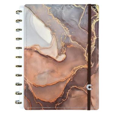 Imagem de Caderno Inteligente 80 Folhas Marmorizado Jasper Grande